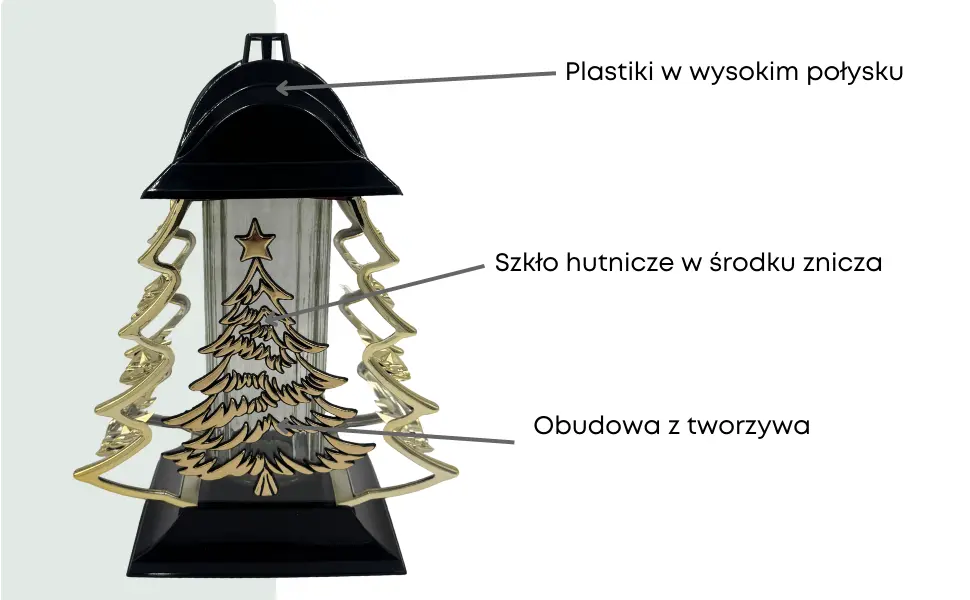 Znicz Choinka Czarno Złota Metalizowana LS89 znicz_artystyczny_choinka_metalizowany_zloty_2
