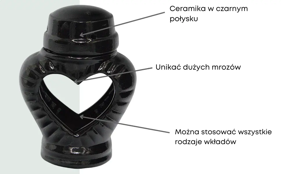 Znicz serce małe prosty zc27 znicz_ceramiczny_sece_czarne__B_2