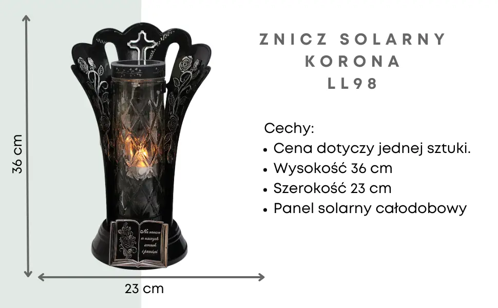 Znicz Książka srebro LL98 Znicz_duzy_korona_czarno_srebrny_1