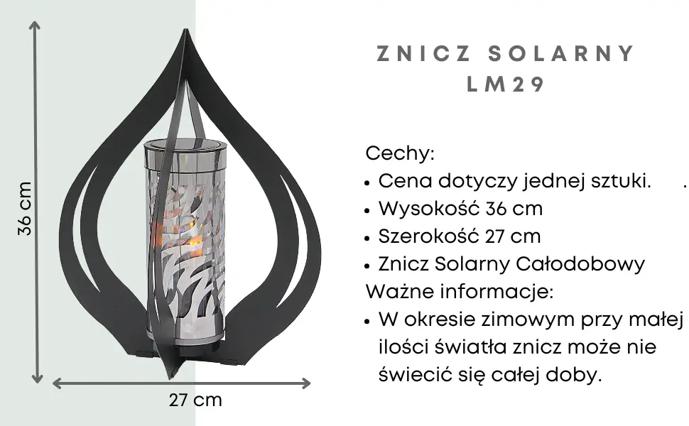 Znicz Solarny LM29 - opis