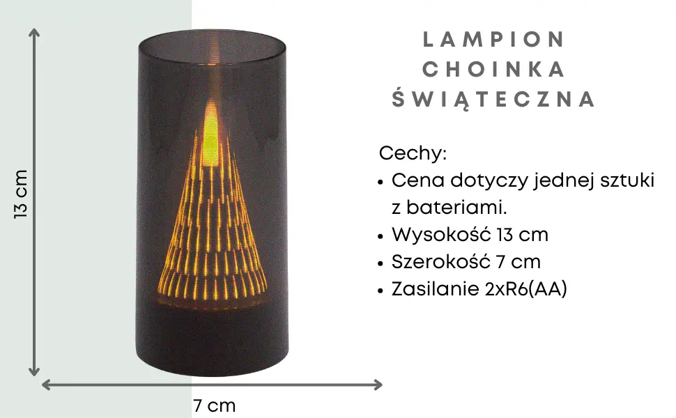 Subito Choinka Mała WP64 Lampion_choinka_swiateczna_13_cm_1