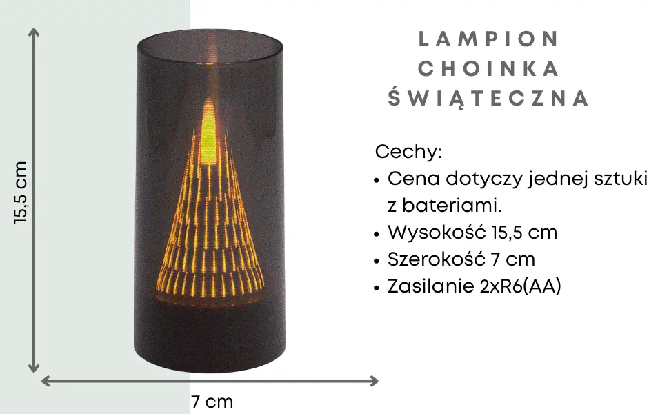 Subito Choinka Duża WP65 Lampion_choinka_swiateczna_13_cm_1
