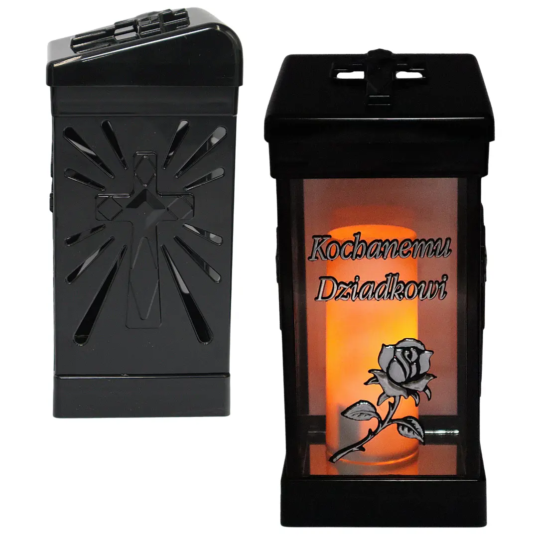 Znicz Cubo Srebrny LG40 matka znicz_cubo_z_dedykacja_kochanemu_dziadkowi_srebny_4