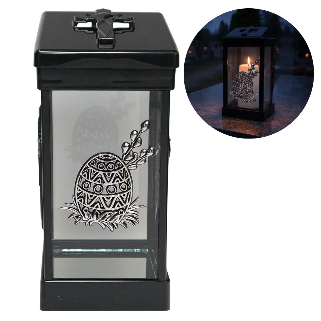 Znicz Cubo Srebrny LG40 Kochanemu Dziadkowi znicz_cubo_z_dedykacja_kochanemu_dziadkowi_srebny_3