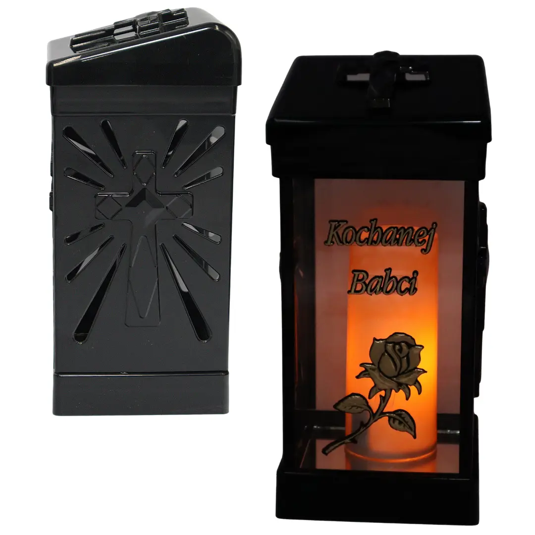 Znicz Cubo Zloty LG40 Kochanej Babci znicz_cubo_z_dedykacja_kochanej_babci_zloty_4