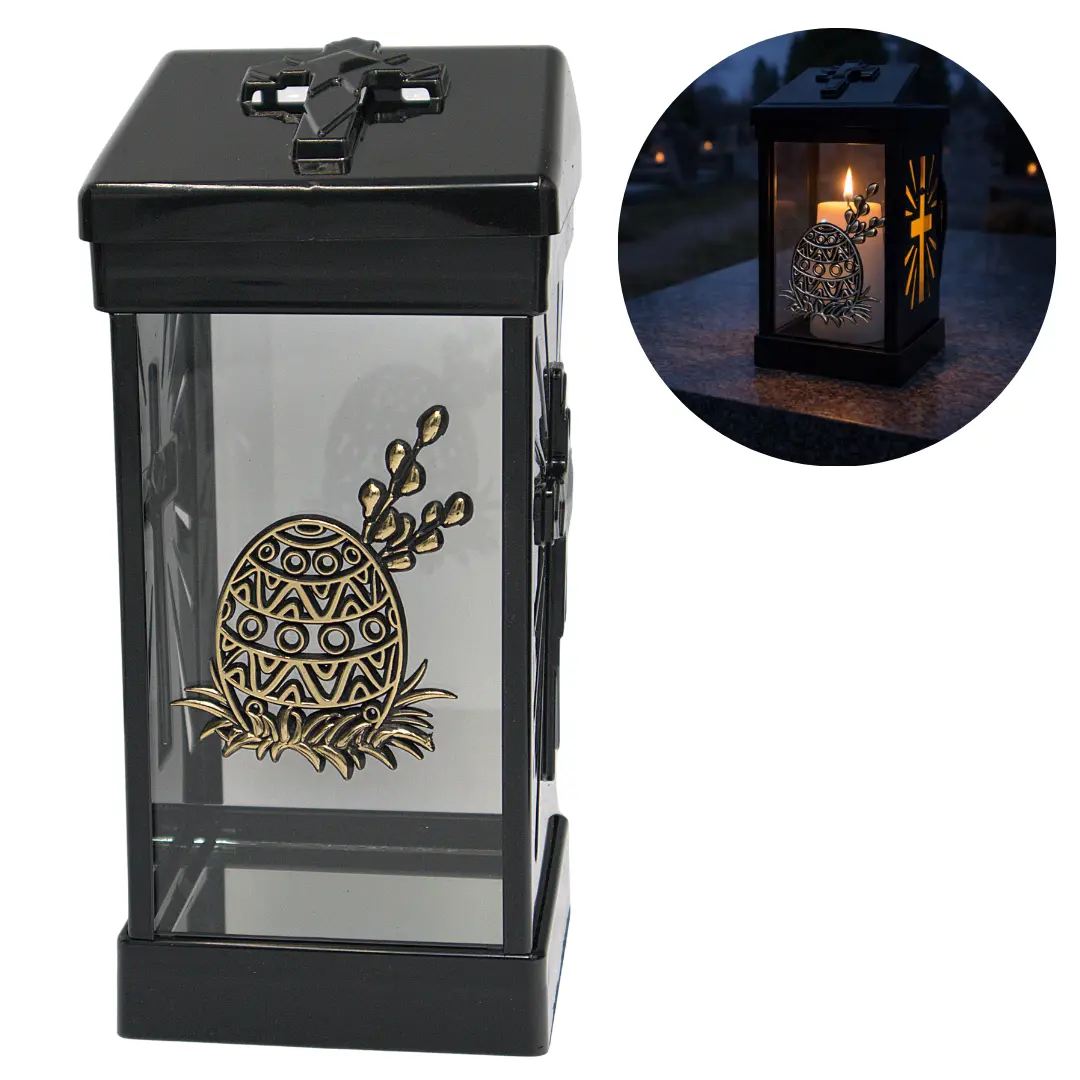 Znicz Cubo Zloty LG40 aplikacja Wielkanocna złota znicz_cubo_z_aplikacja_wielkanocna_zlota_3