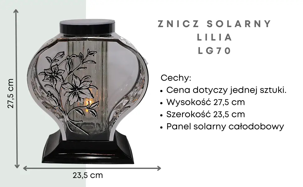 Znicz Lilia Metalizacja srebro LG70 znicz_lilia_metalizacja_srebro_1