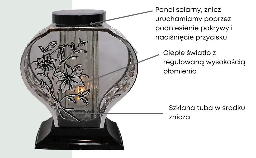 Znicz Lilia Metalizacja srebro LG70 znicz_lilia_metalizacja_srebro_2