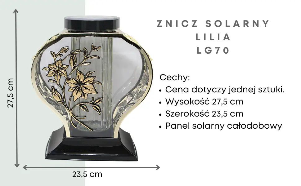 Znicz Lilia Metalizacja Złota Lg70 znicz_lilia_metalizacja_zloty_1
