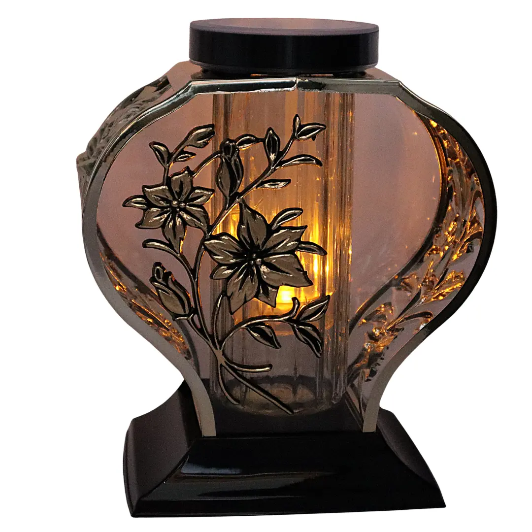 Znicz Lilia Metalizacja Złota Solarny Lg70 znicz_lilia_solarny_metalizowany_zloty_5