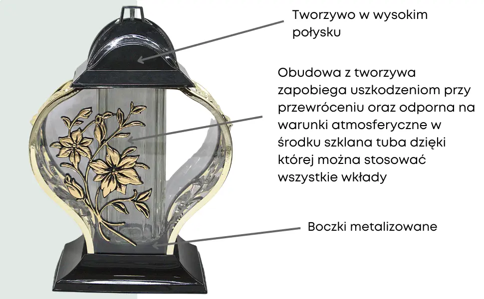 Znicz Lilia Metalizacja Złota Lg70 znicz_lilia_metalizacja_zloty_2