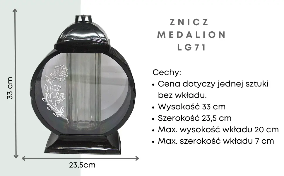 Znicz Medalion LG71 znicz_medalion_z_aplikacja_srebrna_1