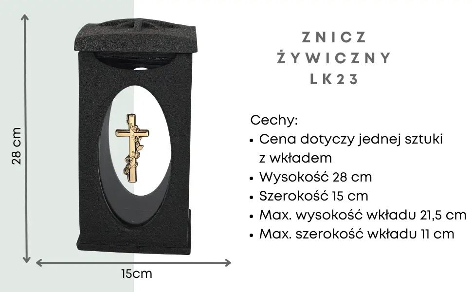 Znicz Kamienny Domek Czarny Lk23 Znicz_zywicznokamienny_czarny_1