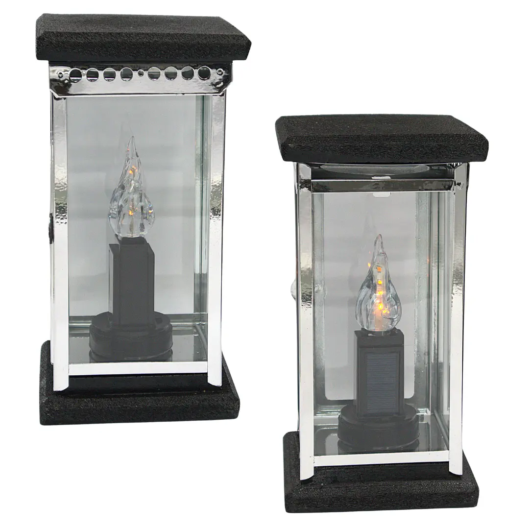 Znicz żywiczny LK25 metalowa kapliczka srebrna na pomnik kamienny znicz_zywiczno-kamienny_srebny_maealizowany_z_wkladem_solarnym_4