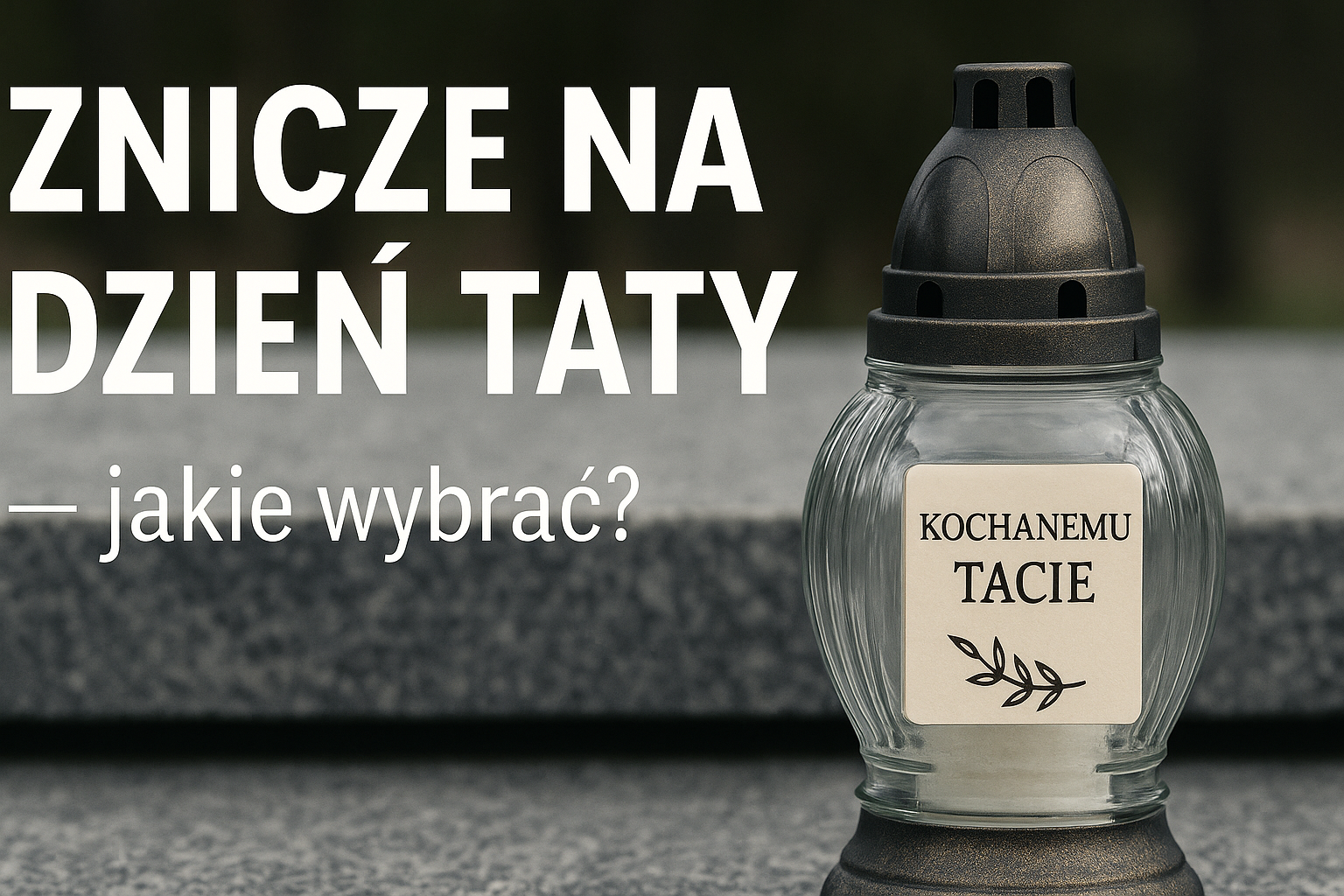 Jak wybrać znicz na Dzień Taty?