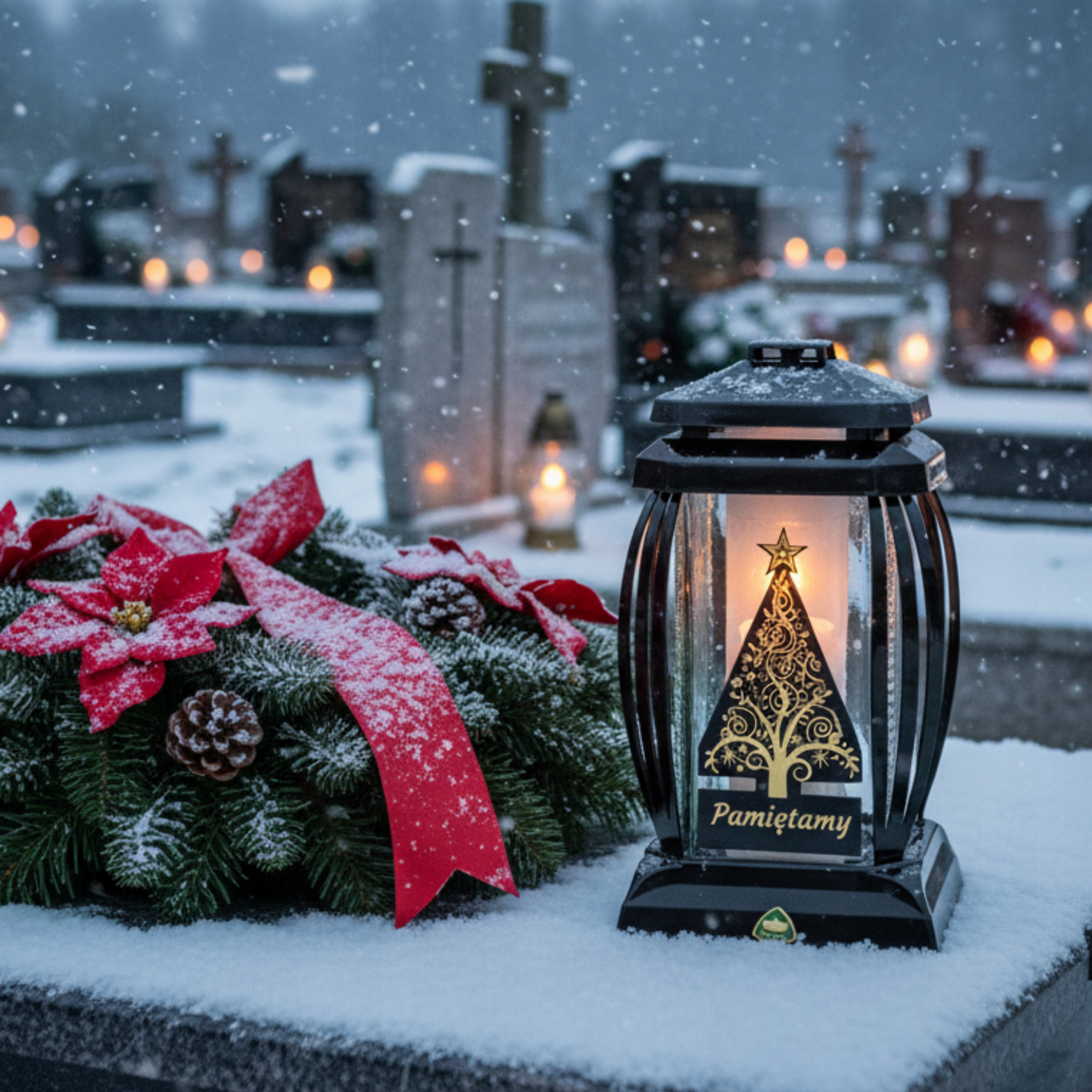 Znicze z motywami świątecznymi – najmodniejsze wzory na Boże Narodzenie 2025