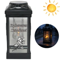 Znicz Cubo Srebrny LG40 z dedykacją Kochanemu Dziadkowi solarny srebrny