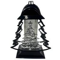 Znicz Choinka Czarno Srebrna LS89