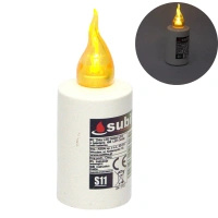 Wkład Diodowy do Zniczy LED Żółty z Bateriami Subito WP1