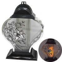 Znicz Lilia Metalizacja  srebro LG70