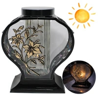 Znicz artystyczny z aplikacją złotą Solarny LG 70 matka