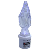 Wkład LED do Zniczy Statuetka Biały Maria Matka Boska 18 cm WP30