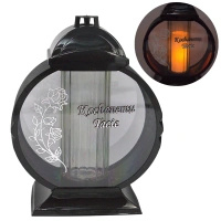 Znicz dla taty medalion duży srebrny dedykacja grób Dzień Taty LG71