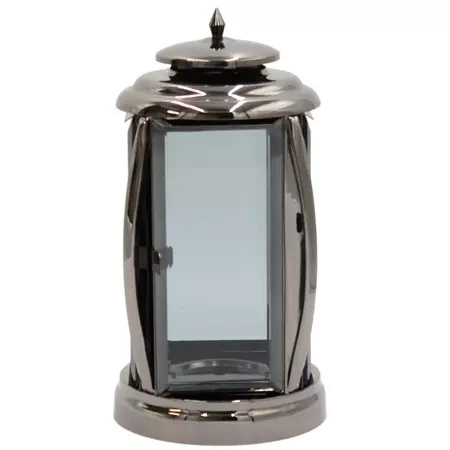 Znicz Metalowy Elegancka Kapliczka Czarna LM15