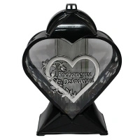 Duży znicz dla dziadka serce srebrne LL87 Dzień dziadka kochanemu dziadkowi