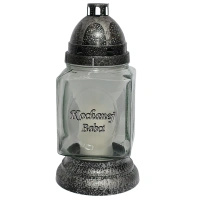 Znicz dla Babci srebrny tradycyjny z wkładem na pomnik L34 Dzień Babci