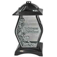 Znicz diament dla dziadka na pomnik LG42 dzień dziadka czarno srebrny