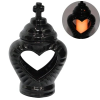 Znicz sercce małe krzyz zc27