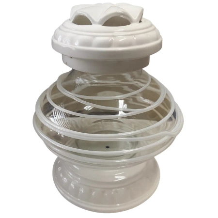 Znicz Ceramiczny UFO Biały LC12