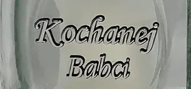 Napis Kochanej Babci srebro