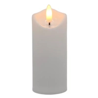 Klasyczna Biała Świeca  12,5 cm LED Ciepła Barwa na Baterie C15