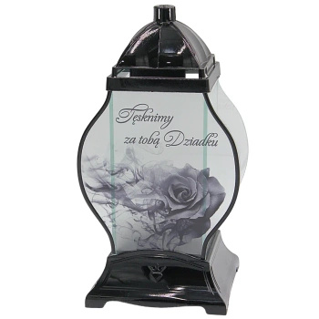 Znicz Artystyczny Róża Dla Dziadka na cmentarz Znicz na dzień Dziadka LL85