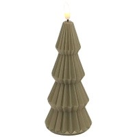 Świeca LED Cortina Choinka Złota C81 – Dekoracja i Wkład do Znicza