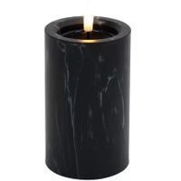Cortina Świeca Marmur 7,5x12,5 cm Czarna, C62