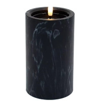 Cortina Świeca Marmur 9x15 cm Czarna, C66