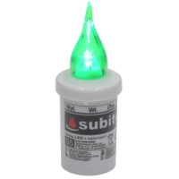 Wkład do Zniczy Ledowy LED Subito Zielony Płomień z Bateriami Gratis WP1