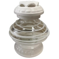 Znicz Ceramiczny UFO Biały LC12