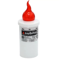 Wkład LED do Zniczy z Bateriami Subito Czerwony WP16