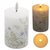 Świeca LED Wosk Niebieska C98