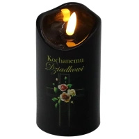 Cortina Świeczka Czarna Dedykacja Dziadek C90