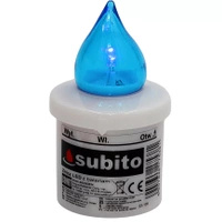 Wkład LED do Zniczy z Bateriami Gratis Subito Comet Niebieski WP8