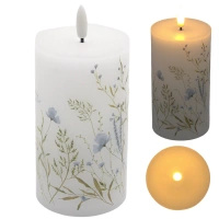 Świeca LED Wosk Niebieska C99