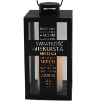 Coritna Latarenka Znicz z modlitwą Wieczny Odpoczynek Wyjątkowa LED C48