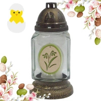 Znicz Kwadrat Wielkanoc LS42 Kwiat