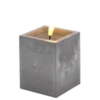 Świeca Cortina Led Beton Kwadrat na Prezent Mocne Światło Nowoczesna C85 S