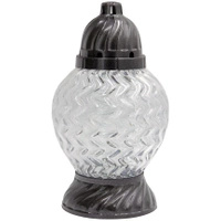 Znicz Kula Kryształ Srebro Zygzak Glamour Nowoczesny LG13